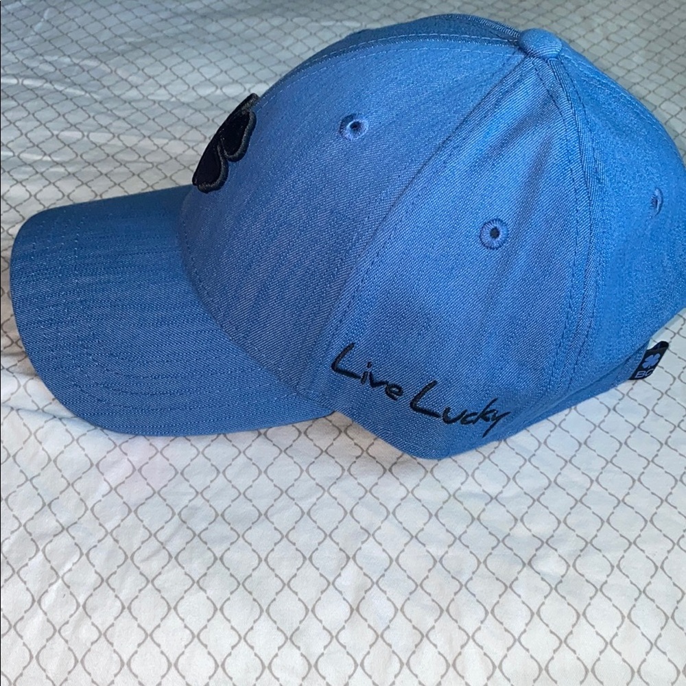 Stylish Blue Clover Embroidered Women's Cap - Picture 2 of 8